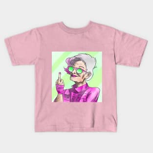 Old Lady Don't Care Kids T-Shirt